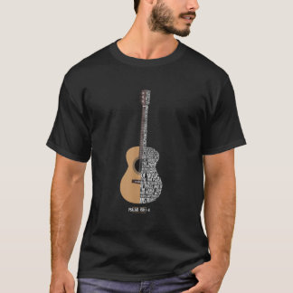 Praise Him With The Strings Psalm 150 Acoustic Gui T-Shirt