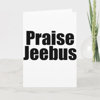 Praise Jeebus Holiday Card