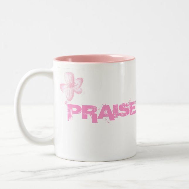 PRAISE JEHOVA! Two-Tone COFFEE MUG (Left)