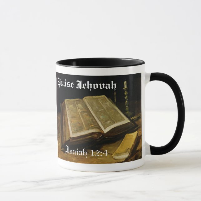 Praise Jehovah - The Bible Van Gogh Mug (Right)