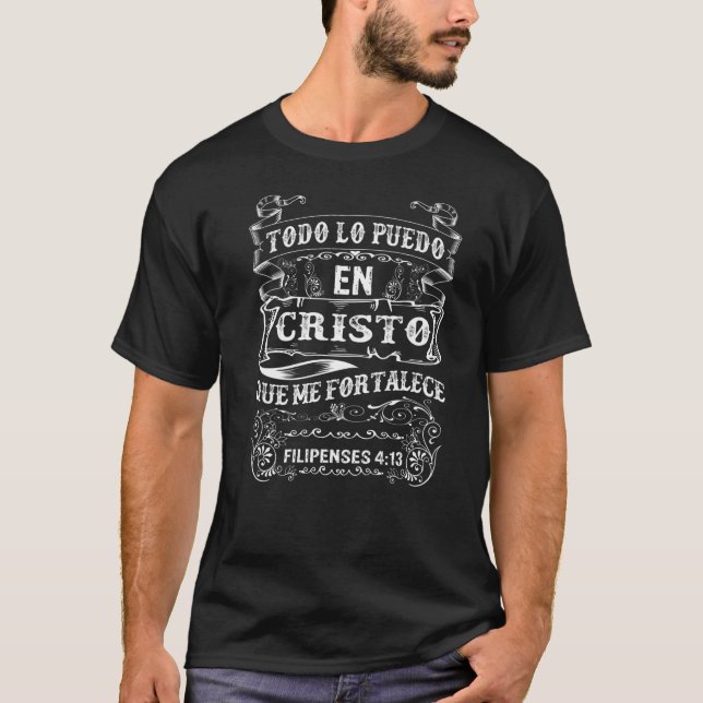 Praise-Jesus , Camisa cristiana con verso de la bi T-Shirt (Front)