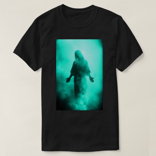 Praise Jesus Our Lord and Savior Glowinthedark 01 T-Shirt (Design Front)