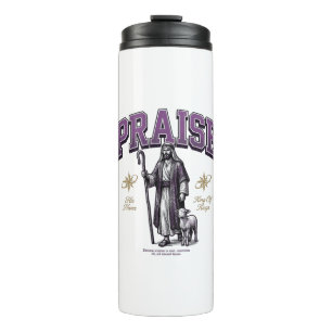 Praise King of Kings Vintage Engraving Shirt Thermal Tumbler