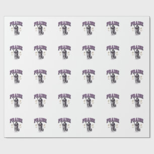 Praise King of Kings Vintage Engraving Shirt Wrapping Paper