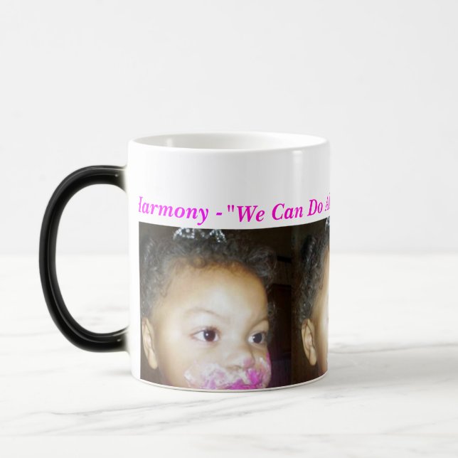 Praise Mug- Personalised - Add your Name & photo Magic Mug (Left)