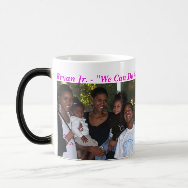Praise Mug- Personalised - Add your Name & photo Magic Mug (Left)