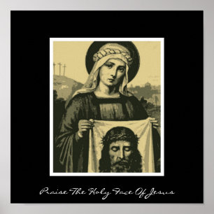 praise the holy face of jesus poster