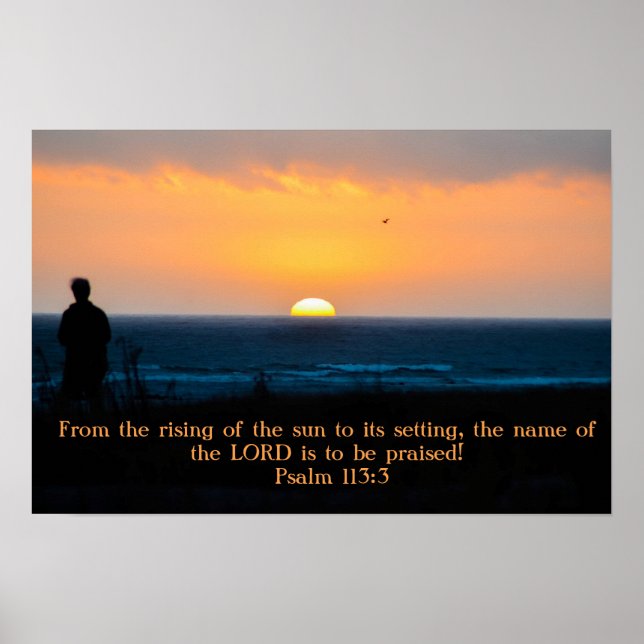 Praise the Lord at Sunset poster (Front)
