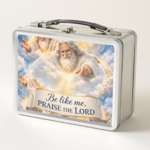 praise the Lord celestial metal lunchbox