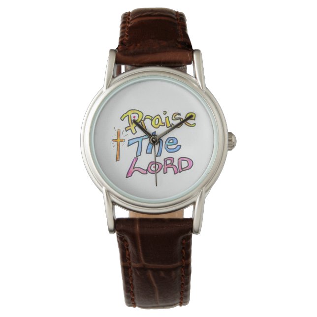 Praise the LORD Colourful Christian Ladies  Watch (Front)
