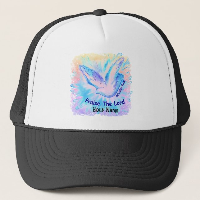Praise the Lord Dove Christian Hat (Front)