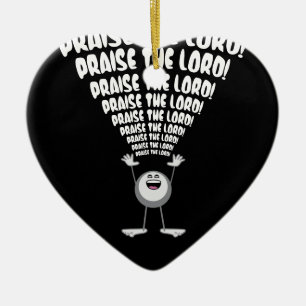 Praise The Lord Emoji Ceramic Tree Decoration
