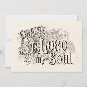 Praise the Lord O My Soul   Currier & Ives 
