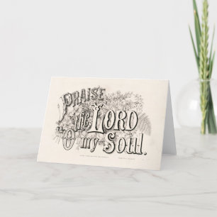 Praise the Lord O My Soul   Currier & Ives  Holiday Card