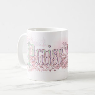 "Praise The Lord" pastel pink and green Coffee Mug