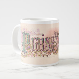 "Praise The Lord" Pretty Pastels Large Coffee Mug