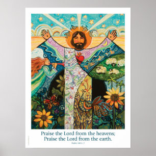 Praise the Lord, Psalm 148, 18x24" Poster