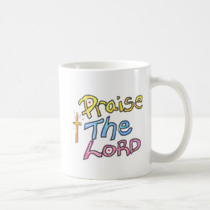 ‘Praise The LORD’ with Cross Christian Coffee Mug