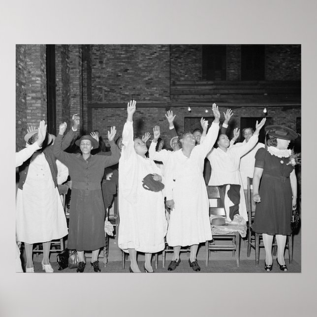 Praising the Lord, 1941. Vintage Photo Poster (Front)