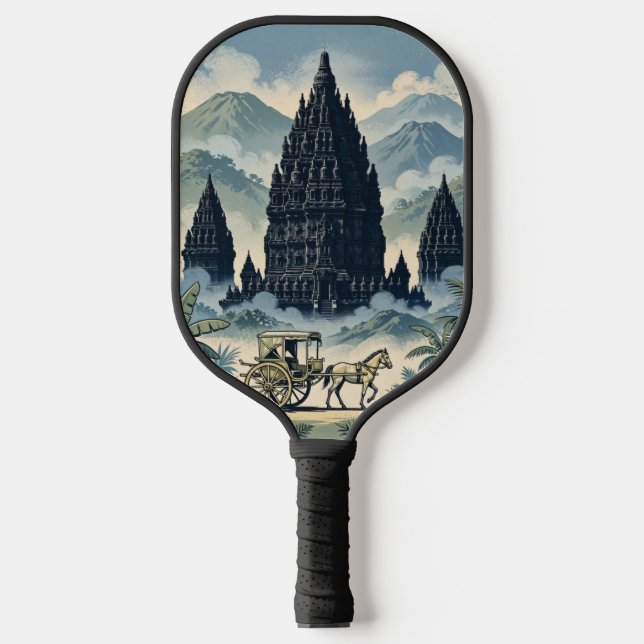 Prambanan Hindu Temple Java Indonesia Pickleball Paddle (Front)