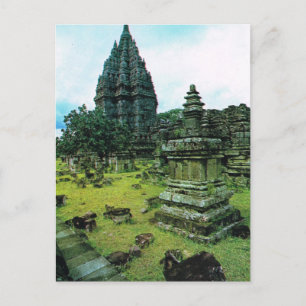 Prambanan temple complex, Java, Indonesia Postcard