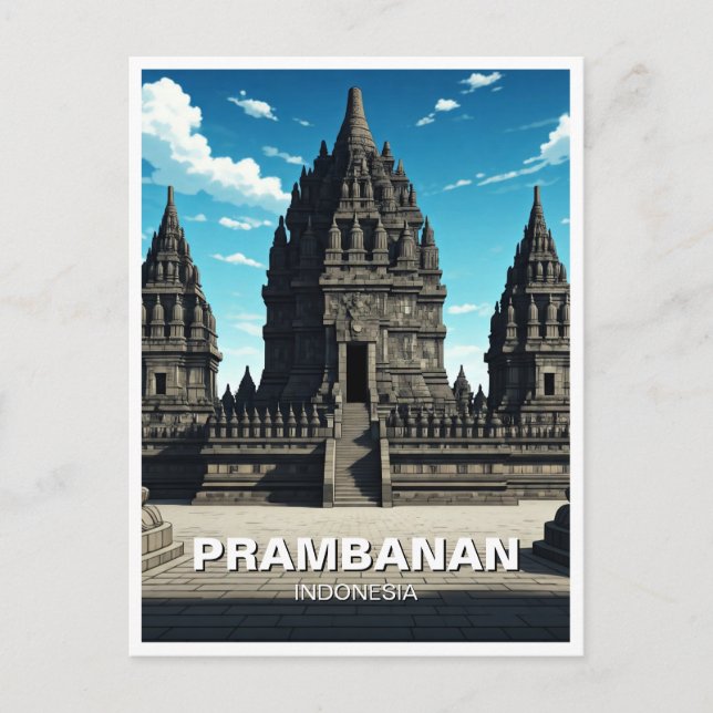 Prambanan Temple Indonesia UNESCO Postcard (Front)