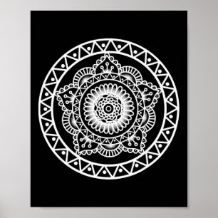 Prana Art Mandala Sacred Geometry Vibration Piece Poster