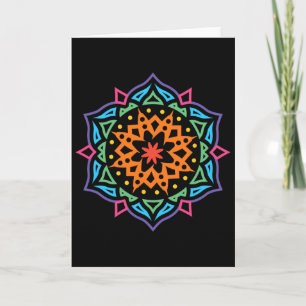 Prana Art Yoga Mandala Sacred Energy Geometry Medi Card