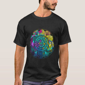 Prana Art Yoga Mandala Sacred Energy Geometry Medi T-Shirt