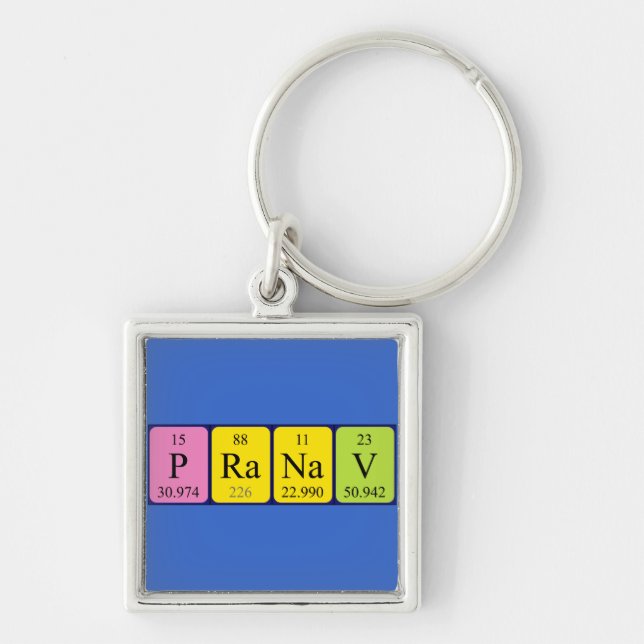 Pranav periodic table name keyring (Front)