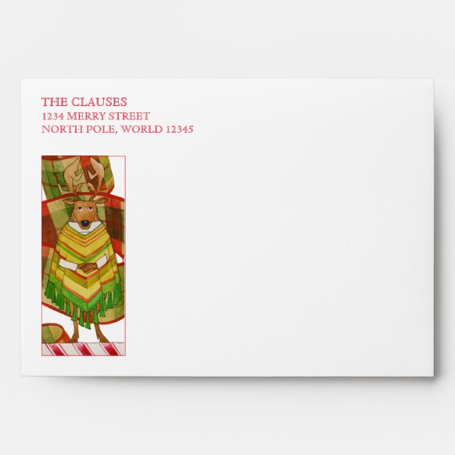 PRANCER REINDEER A7 Envelopes (5x7 Cards) (Front)