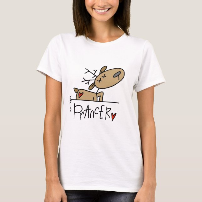 Prancer Reindeer Tshirts and Gifts (Front)