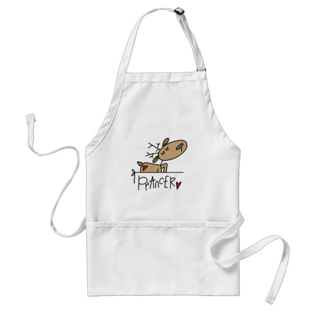 Prancer Reindeer Tshirts and Gifts Standard Apron (Front)