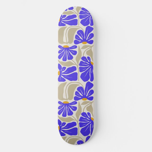 Prancha Skate Flower Skateboard (Front)