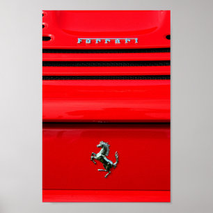 Prancing Horse Italian Sports Car Poster