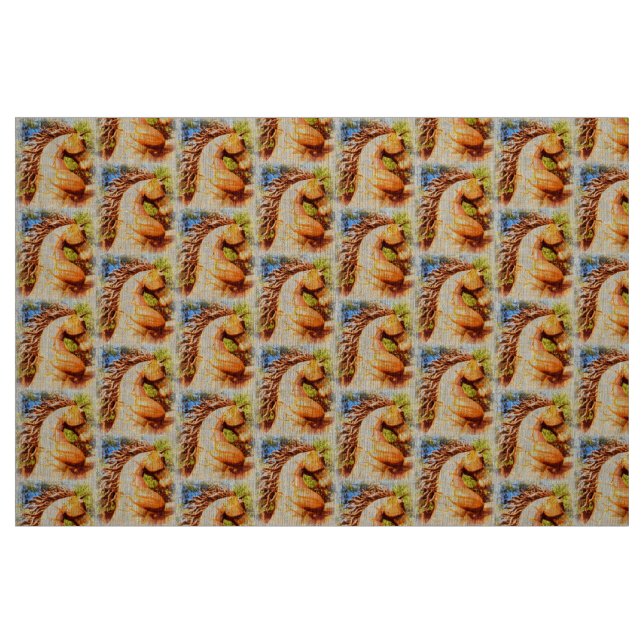 prancing mustangs fabric (Fat Quarter)