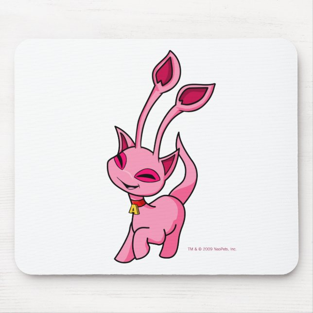 Prancing pink Aisha Mouse Mat (Front)