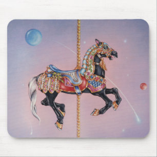 PRANCING PONY CAROUSEL MOUSE MAT