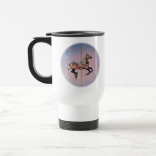 PRANCING PONY CAROUSEL TRAVEL MUG