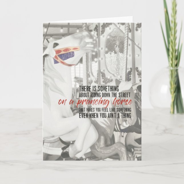 PRANCING PONY Greeting Card (Front)