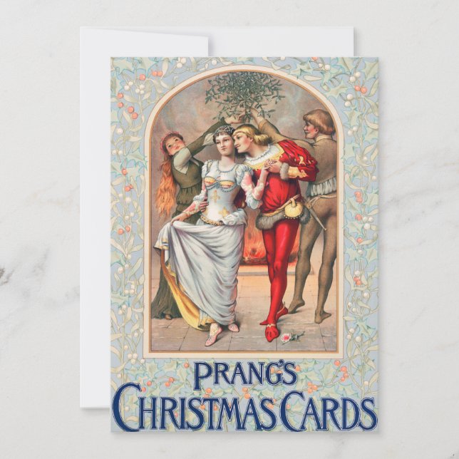 Prang's Christmas Card (ca. 1886) Invitation. (Front)