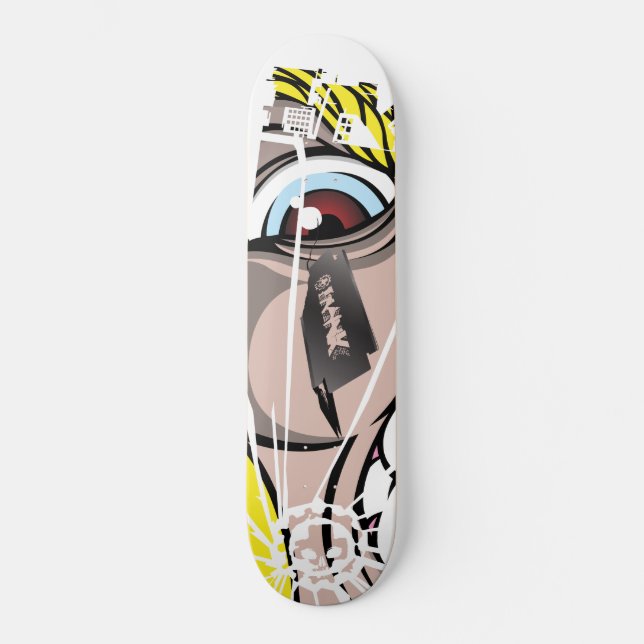 Prank City has eyes Skateboard (Front)