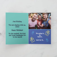 Prank Gay Cruise Birthday,Fun Custom Friends Photo