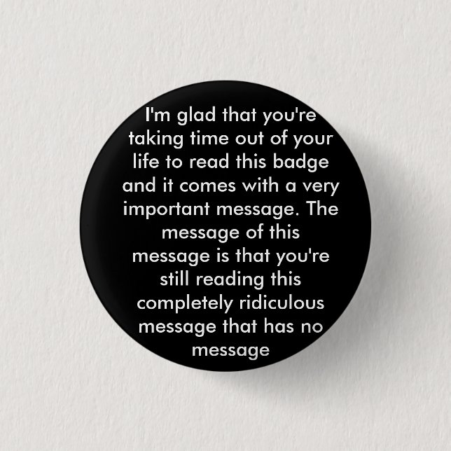 Prank 'message' badge (Front)