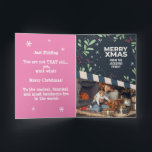 Prank Senior Package Christmas,Custom Family Photo Card<br><div class="desc">Or... Just fold the card the other way and now you have an awesome Christmas card with a prank inside. Subscription confirmation Senior Citizen Premium package, prank greeting card. This is a fake confirmation card, but is actually a cute prank from the guy's dog or cat. It is both funny...</div>
