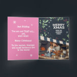 Prank Senior Package Christmas,Custom Family Photo Card<br><div class="desc">Or... Just fold the card the other way and now you have an awesome Christmas card with a prank inside. Subscription confirmation Senior Citizen Premium package, prank greeting card. This is a fake confirmation card, but is actually a cute prank from the guy's dog or cat. It is both funny...</div>