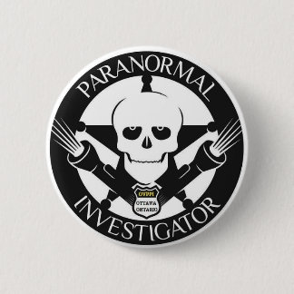 Pranormal Investigator Button Badge