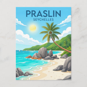 Praslin Island, Anse Volbert, Praslin Postcard
