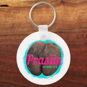Praslin Seychelles Indian Ocean Vintage Souvenir Key Ring