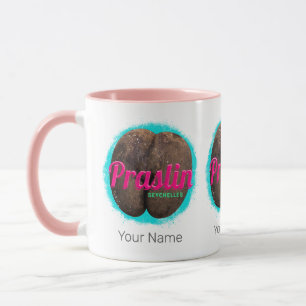 Praslin Seychelles Indian Ocean Vintage Souvenir Mug